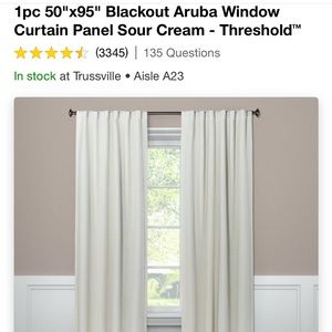 Set of (2) Target Blackout Curtains